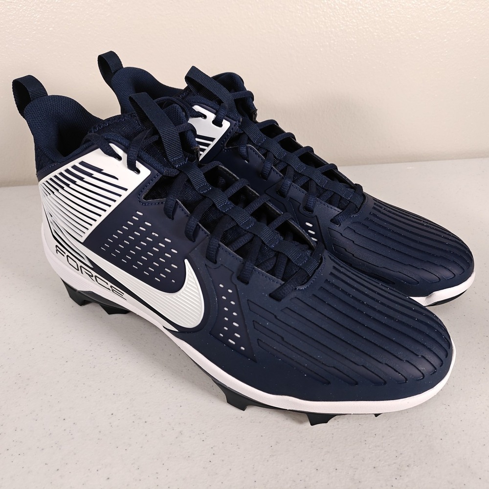 Nike Force Savage Pro 3 Football Cleats Men's Size 16 Navy White DA5453-400